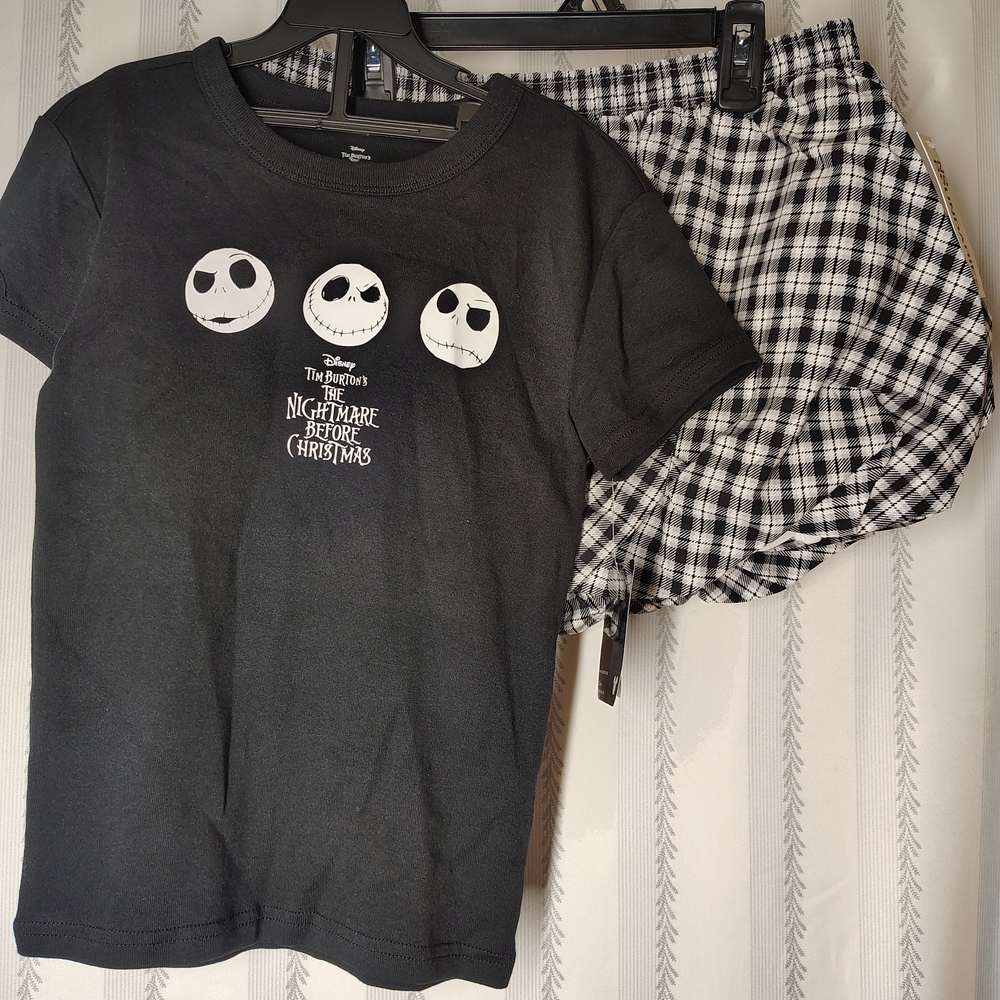 NWT-Disney- Nightmare Before Christmas- Black and White,OUTFIT BUNDLE-sz XXS XS